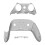 eXtremeRate Top Bottom Decorative Trim Shell Compatible with ps5 Edge Controller DIY Replacement Front Back Clip Shell, Custom Clear Black Plates Cov 2