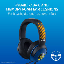 Razer Kraken V3 X - Fortnite Edition Wired USB gaming headset (ultra-lightweight headphones, TriForce 40mm drivers, HyperClear microphone, RGB) Fortn
