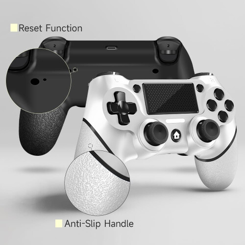 AceGamer 2 Pack Wireless Controller for PS4，Game Controller for PS4/Pro/Slim/PC，Gamepad Joystick with Turbo/Back Button/Dual Vibration/6-Axis Gyro 2