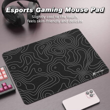 ATTACK SHARK CM02SE eSports Gaming Mouse Pad, Water Resistant Coating Large Mouse Mat, Fine Sand-Like Texture Surface, Slip-Resistant Bottom, Micro-K
