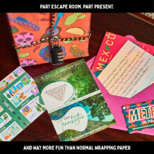 Escape Room Puzzle Gift | Wrap Your Gift in an Escape Room | Padlock’d: Mexico – with Real Padlock & Chain | Perfect for Gifting