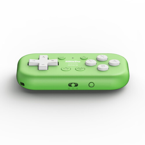 8Bitdo Micro Bluetooth Gamepad Pocket-sized Mini Controller for Switch, Android, and Raspberry Pi, Support Keyboard Mode (Green) 2