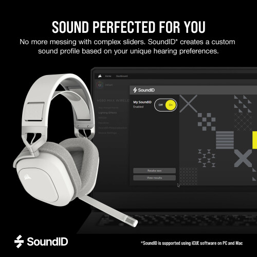 Corsair Corsair HS80 MAX WIRELESS Multiplatform Gaming Headset with Bluetooth – Dolby Atmos – Broadcast Quality Microphone – iCUE Compatible – PC, Mac