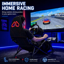 DIWANGUS Racing Simulator Cockpit, Foldable Sim Racing Seat with Steering Wheel Stand, Racing Cockpit Chair for Logitech G29 G920 G923 GPro RS50, Thr