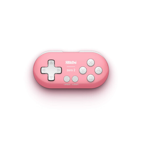 8Bitdo Zero 2 Bluetooth Gamepad Keychain Sized Mini Controller for Switch, Windows, Android, macOS & Raspberry Pi(Pink Edition) 1
