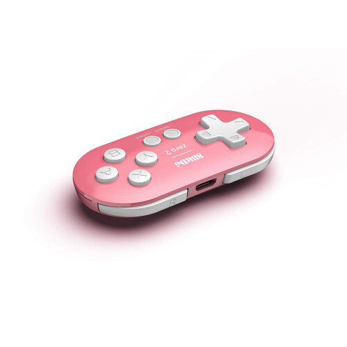 8Bitdo Zero 2 Bluetooth Gamepad Keychain Sized Mini Controller for Switch, Windows, Android, macOS & Raspberry Pi(Pink Edition) 2