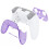 eXtremeRate Top Bottom Decorative Trim Shell Compatible with ps5 Edge Controller DIY Replacement Front Back Clip Shell, Custom Clear Atomic Purple Pl 4