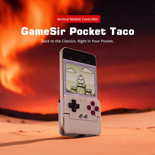 GameSir Pocket Taco Vertical Mobile Gaming Controller – Retro Arcade Bluetooth Gamepad for Android, Portableh Wireless Game Controller for phone, 60 1