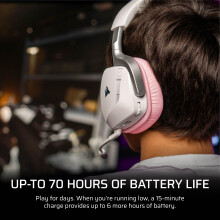 Corsair VOID v2 Wireless Gaming Headset with Bluetooth for PC, PS5, PS4, Switch & Mobile – Dolby Atmos, Dual Wireless Multiplatform, Long Battery Li