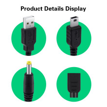 Mcbazel 2PCS Charging Cable for PSP 1000/2000/3000/PS3,2 in 1 USB Data Transfer Charger Cable Lead Charging Cord for PSP 1000 2000 3000,Black
