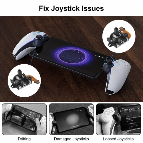 EEEKit Joysticks Replacement, 3D Analog Sensor Joysticks Module Thumb Sticks Repair Kit for PS5 Portal PSVR2 Controller, 2PCS 1