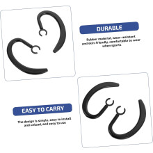 Sports Earphones Holder 2 Pack Ear Hook Clip Ergonomic Shape Rubber Ear Hooks for Noise Isolation Headphones