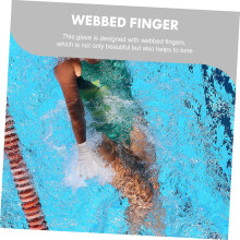 Palette da nuoto 1 paio di guanti palmati per adulti per allenamento di nuoto e immersioni Design regolabile per prestazioni migliorate Colore