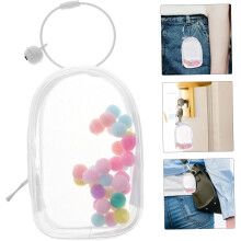 Custodia per bambole in PVC con campanella, anello, custodia per mini statuette, custodia per bambole per esposizione