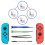 Mcbazel Replacement Metal L/R Lock Buckle Set with Open Tool for NS Switch Joy Con Controller(Not for NS2) 2