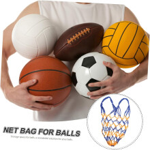 Borsa da golf in rete, 2 sacche portaoggetti per basket, trasporto a spalla, chiusura con coulisse, pratica per sport all'aria aperta