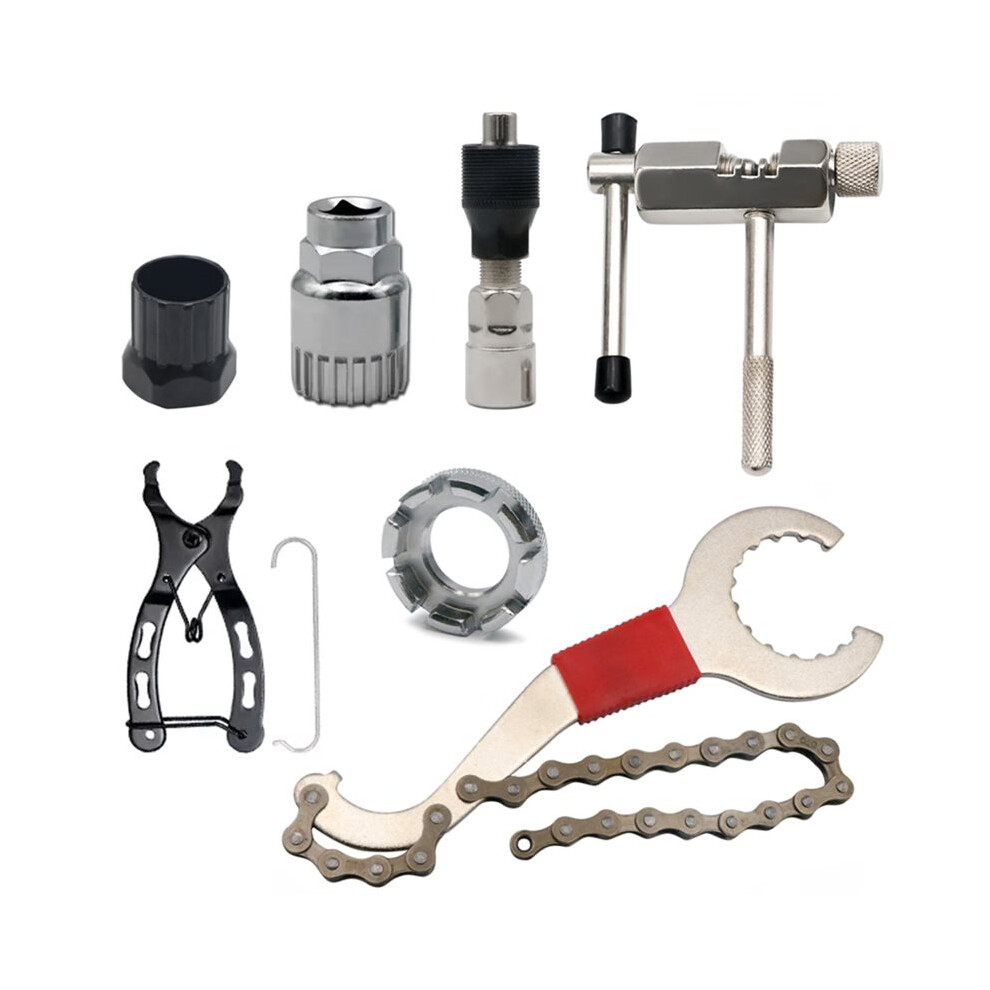 Bicycle Repair Tool Kit, Mountain Bike Chain Cutter, Bicycle Repair Kit, Freewheel Bottom Bracket Removal Tool 4711464475766