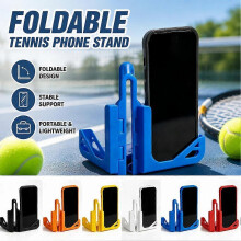 (Black) Folding Tennis & Badminton Net Phone Mount - Portable Camera Holder for Sports Recording