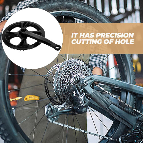 Enhanced Efficiency Bicycle Crankset 42 Tooth Single Speed Universal Fit Durable Construction Easy Installation 2