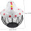 Eggs Storage Container Kitchen Fruit Bowl Iron Art Chicken Lid Mesh Basket Country Style Kitchen Accessory 7