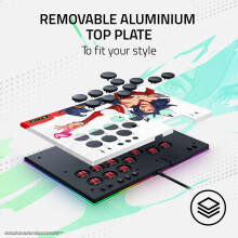 Razer Kitsune 2XKO Edition - Optical all-button arcade controller for PS5 and PC - Layout with 4 precise motion buttons - Flat linear optical switche