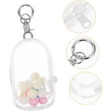 Mini borsa portaoggetti per bambole, borsa per bambole in cotone, custodia per esposizione di figure, custodia per esposizione in PVC, portachiavi