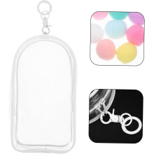 Borsa portaoggetti per portachiavi Fidget Doll in PVC ad alta trasparenza, custodia da collezione per esposizione e trasporto