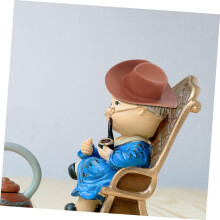 10 kpl Hattuhattu huippujuhlakoristeilla Mini Cowboy Doll House Supplies Teese-asusteet Pp Ruskea