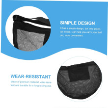 Borsa a tracolla in rete con cerniera per palloni da basket/pallavolo/calcio, versatile borsa a tracolla per palloni sportivi per squadre sportive