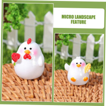 kpl Koristeita ja koristeita Mini Chick Decor Mini Eläinkoristeet Mini Hartsieläimet