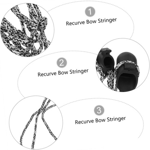 2Pcs Tool Portable Bow String Installation Aid for Recurve and Hunting Bows Essential Bowstring Replacement Accessory 2