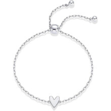 (C) Heart-Shaped Openwork Bracelet For Women Adjustable Love Friendship Two Bracelet