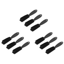 9Pcs Fade Brush Comb Scissors Cleaning Brush Barber Shop Skin Fade Vintage Oil Shape Carving Cleaning Brush