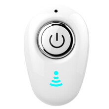 Single Ear Headset Wireless in Visible Earbuds 5.0 Stereo for Music Running Relaxation(White)