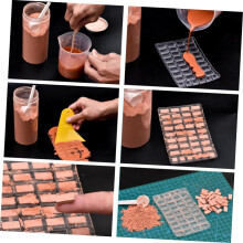 Set Mold Play Miniatyyri tiilimuotit Rakenna malleja tiileillä Tarvikkeet Hiekkapussi
