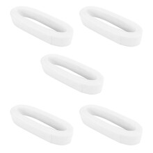 5pcs 50mm 50Yards Flat Stiff Plain Hard Crinoline Horsehair Mesh Braid for Wedding Dress/Hat Sewing Accessories-White