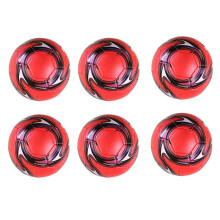 6X Pallone da Calcio Professionale Taglia 5 Pallone da Calcio Ufficiale da Allenamento da Competizione Calcio All'Aperto Rosso