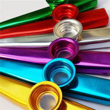 72 Pack Metall Kazoos mit 72 Stück Kazoo Flöten Membranen 6 Farben, Guter Begleiter für Ukulele, Violine, Gitarre, Klavier