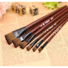 6pcs/set Watercolors Artist Paint Brushes Professional Painting Set Acrylic Oil Brush Supplies Nylon Wool Brush Art Accessories
