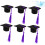 Unique Mini Doctoral Shape Wine Bottle Cover Set Tassels for Party Decor 7
