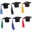 Unique Mini Doctoral Shape Wine Bottle Cover Set Tassels for Party Decor 5