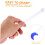 Essential Bar Tools 5pcs Moon Pattern Glass Stirrers Reusable Cocktail Stirrers for Drinks 2