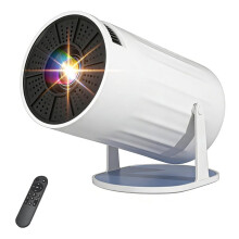 -Projektor mit 4K-Auflösung (1080p), Tragbarer TV-Projektor Fürs Schlafzimmer mit WLAN 6, 5.2, Automatischer Trapezkorrektur, 180