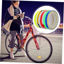 Adesivi riflettenti per bicicletta, 8 rotoli di decalcomanie, strisce fluorescenti resistenti per una maggiore visibilità