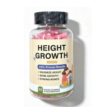 Height Growth Maximize Height 60 Count Nutrition Gels & Chews - Pink Beer Shape