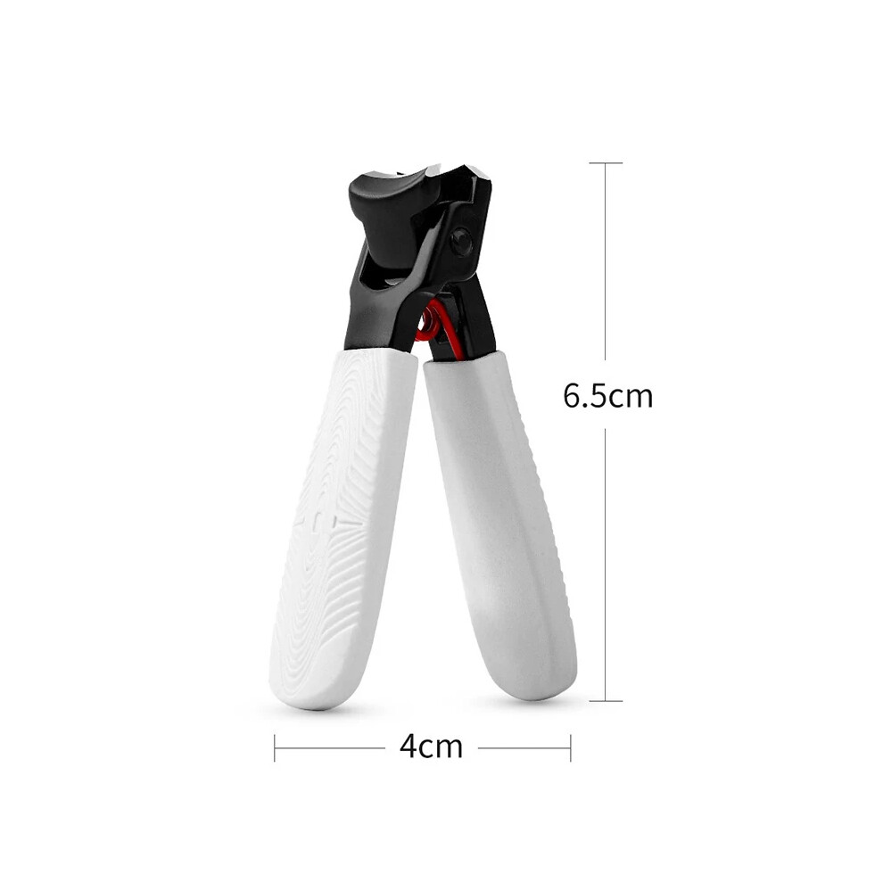 Stoyotu White (White) Nail Clippers Sharp Edge Fingernail And Toenail Clipper Cutter, Stainless Steel Toenail Clipper For Manicure And Pedicure