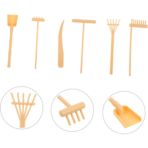 Mini Rake Toy Desktop Rake Small Rake Small Iron Rake Small Sand Rake Incense Ashes Rake 1