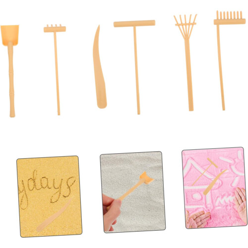 Mini Rake Toy Desktop Rake Small Rake Small Iron Rake Small Sand Rake Incense Ashes Rake 2