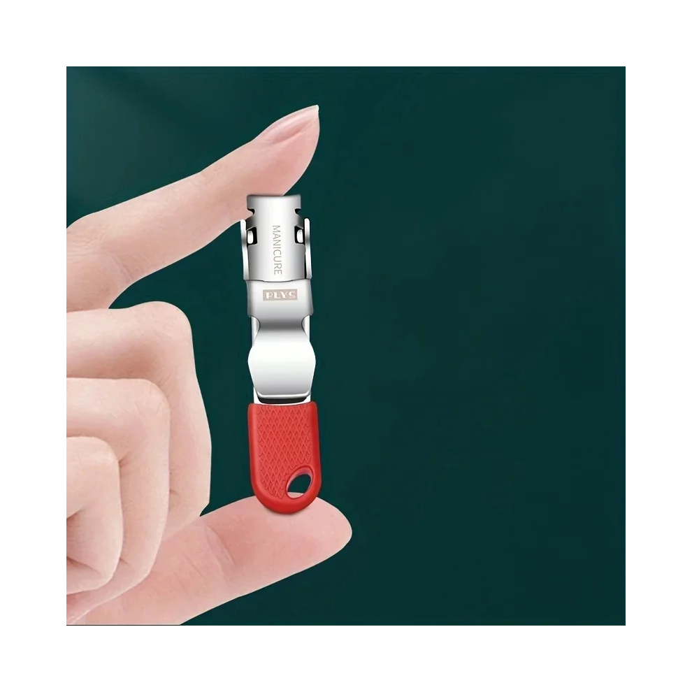 Stoyotu 1 Pieces Stainless Steel Professional Nail Clippers With Keychain - Convenient Pedicure Tool For On-The-Go Grooming