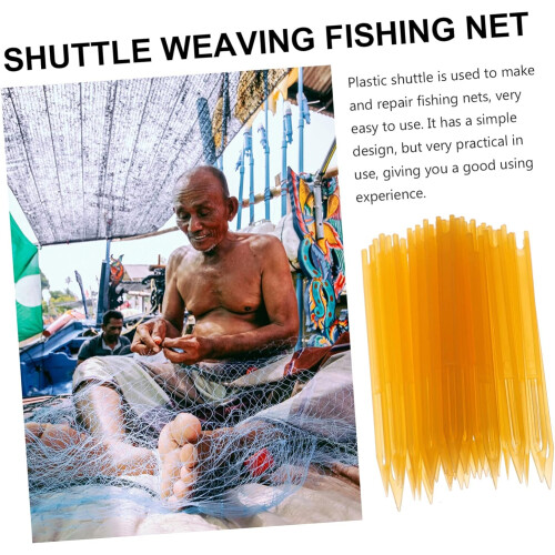 40pcs Repairing Shuttles Fishnet Weaving Shuttles Practical Plastic Mending Tools for Restoration 1